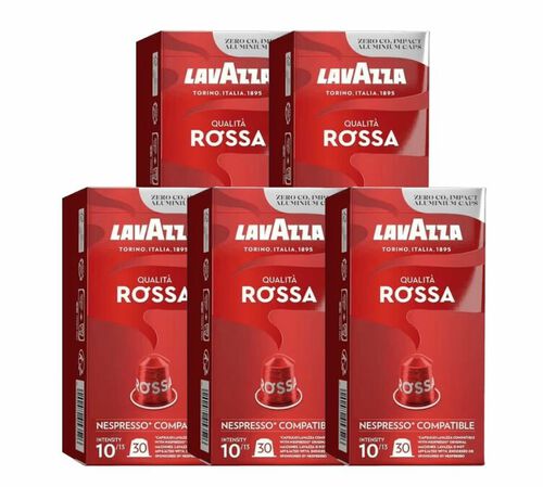 150 Nespresso* Original Compatible Capsules Qualita Rossa &ndash; LAVAZZA