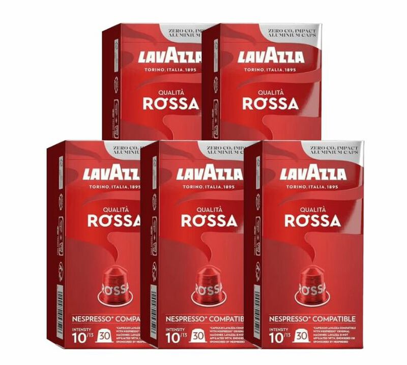 150 Nespresso* Original Compatible Capsules Qualita Rossa &ndash; LAVAZZA image number 0
