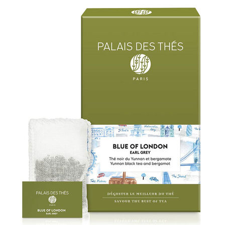 Palais des Th&eacute;s Blue of London Earl Grey Black Tea - 20 chiffon tea bags