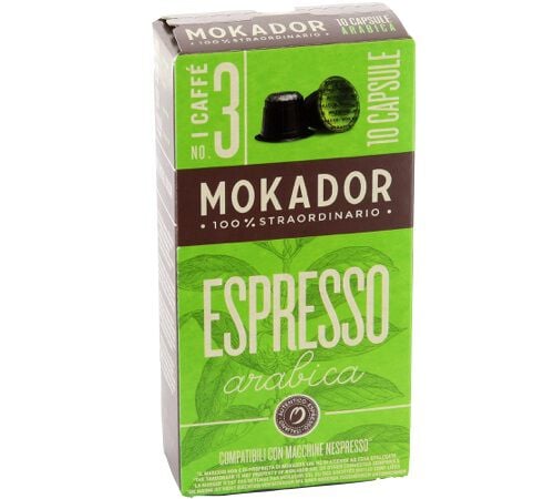 10 capsules compatibles Nespresso* Original Arabica - MOKADOR CASTELLARI