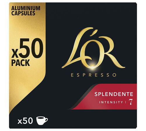 50 Nespresso* Original Compatible Capsules Splendente &ndash; L'OR ESPRESSO