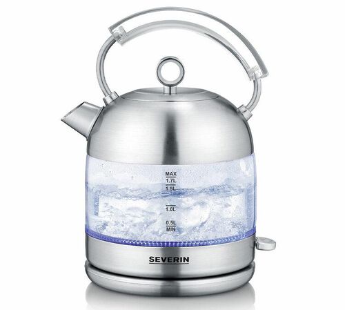 Bouilloire &eacute;lectrique WK3459 verre et inox - 1.7 L - SEVERIN image number 1