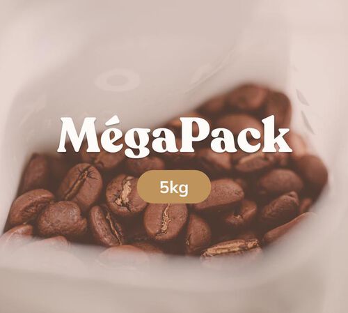 M&eacute;gapack Caf&eacute; en grain 5kg (700 tasses) - la solution &eacute;conomique