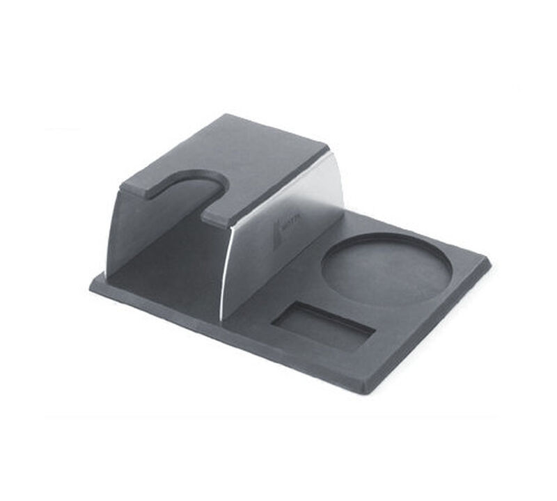 Tamping station 18/10 grade steel with mat - Motta image number 0