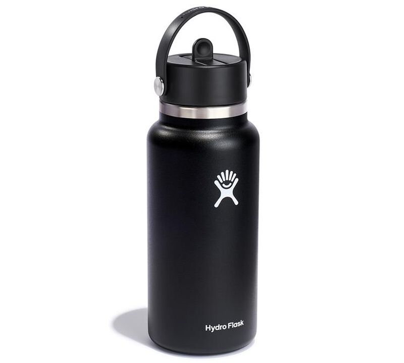 Hydro Flask Thermosflasche Wide Mouth Flex Straw Cap schwarz 0,94 L image number 1
