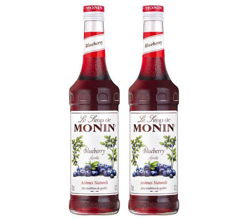 Sirop Myrtille (Blueberry) - 2 x 75 cl - Bouteille verre - MONIN image number 0
