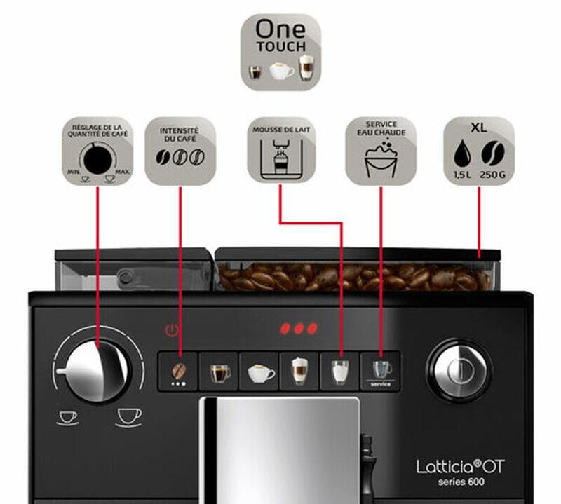Expresso Broyeur  MELITTA Latticia OT F300-103 One Touch (avec lance &agrave; lait) image number 5