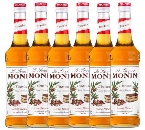 6 x Sirop Monin - Tiramisu - 70 cl