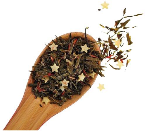 'No&euml;l en vert' flavoured green tea - 100g loose leaf tea - Comptoir Fran&ccedil;ais du Th&eacute;