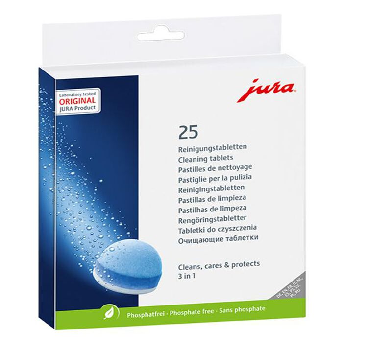 Jura 3 in 1 Cleaning Tablets x 25 image number 0