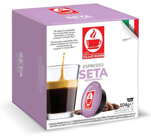 Lavazza A Modo Mio capsules Caff&egrave; Bonini Espresso Seta x 16 Lavazza coffee pods
