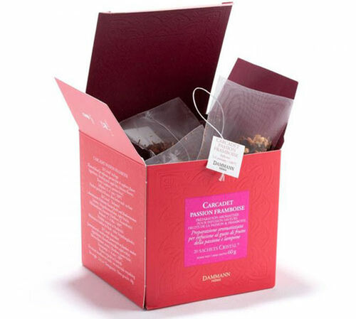 Carcadet Framboise Passion - 20 sachets - DAMMANN FR&Egrave;RES image number 1
