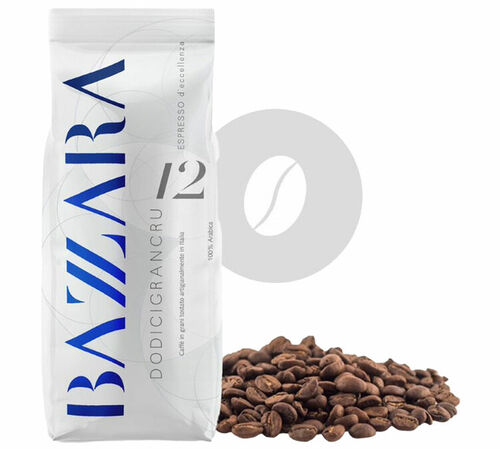 1 kg - Caf&eacute; en grain - Dodicigrancru 100% Arabica - BAZZARA image number 1