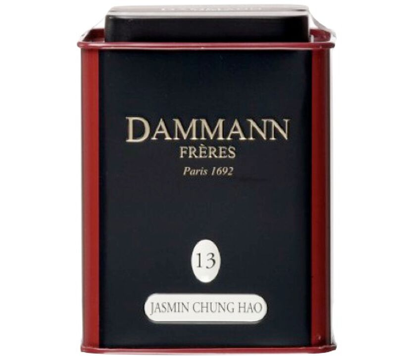 Scatola Dammann N&deg;13 T&egrave; verde al gelsomino - 100 g - DAMMANN FR&Egrave;RES image number 0