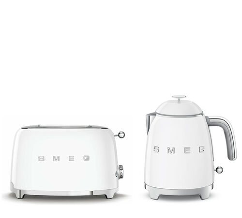 Set Petit-D&eacute;jeuner Grille-Pain TSF01WHEU et Bouilloire KLF05WHEU Blanc - SMEG
