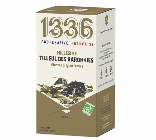 Infusion Mill&eacute;sime Tilleul des Baronnies Bio - 20 sachets - 1336 (SCOP TI)