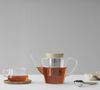 Th&eacute;i&egrave;re en verre couvercle bois 1L Viva Scandinavia 'Infusion' image number 1