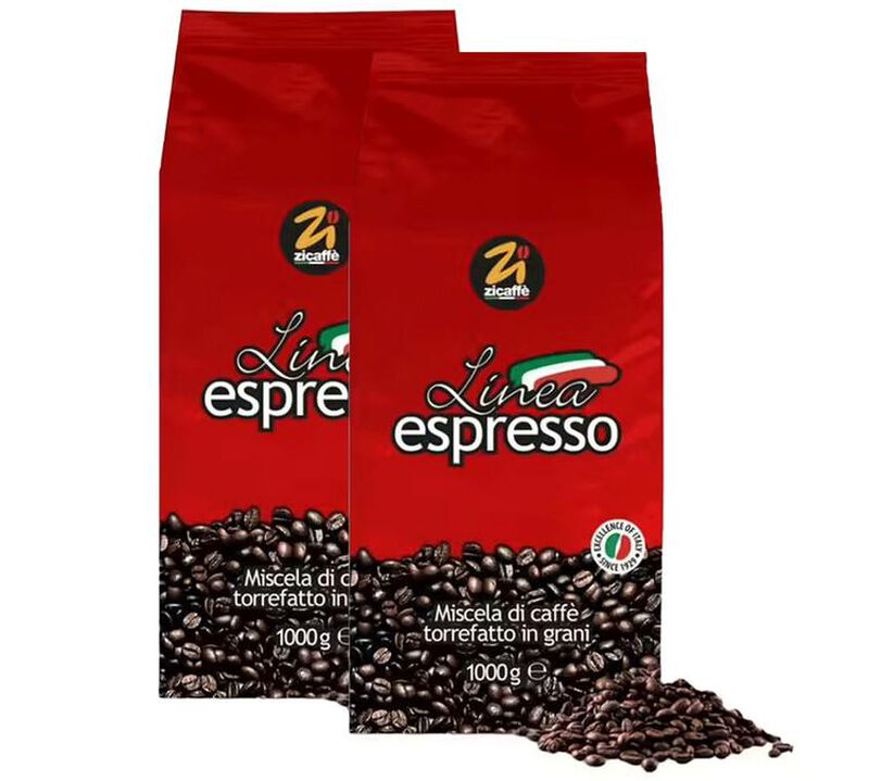 Zicaff&egrave; Coffee Beans Linea Espresso &ndash; 2 x 1kg image number 0