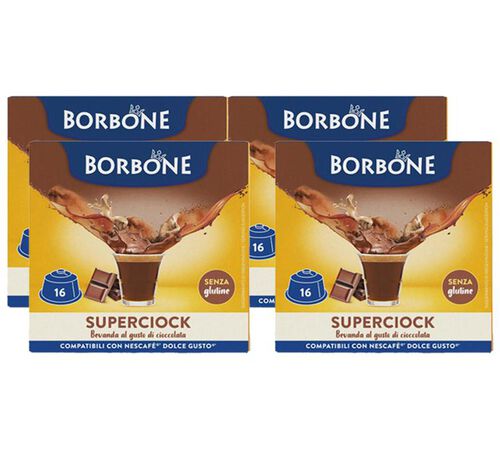 64 capsule compatibili Nescafe* Dolce Gusto* Superciock &ndash; Caff&egrave; Borbone
