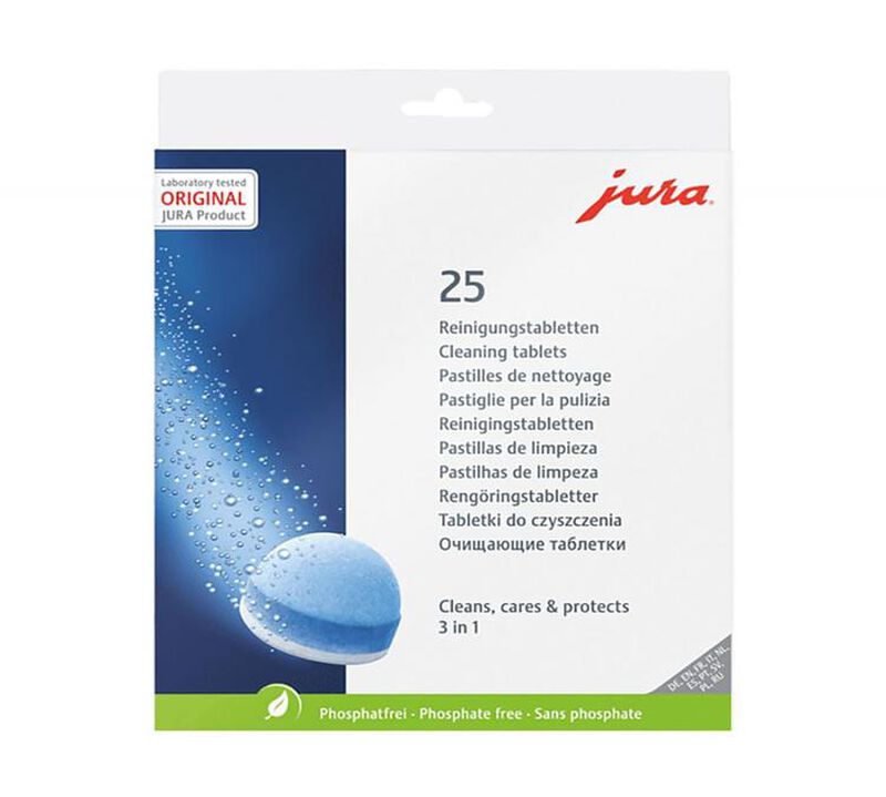 Jura 3 in 1 Cleaning Tablets x 25 image number 1