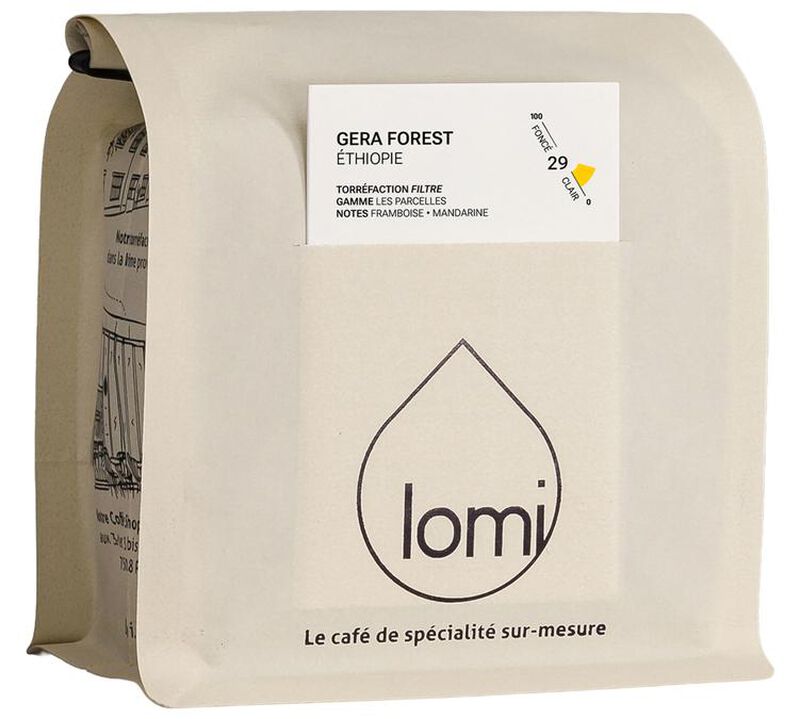 Caf&eacute; Lomi Organic Specialty Coffee Beans Ethiopia Gera Forest Honey - 250g image number 0