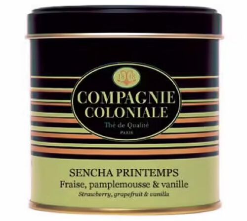Luxury Sencha Printemps Green Tea - 100g loose leaf tea in tin - Compagnie Coloniale