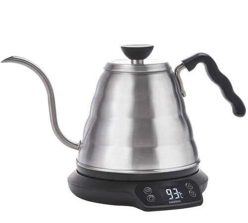 Bouilloire Hario Buono &agrave; temp&eacute;rature r&eacute;glable col de cygne 0.8L