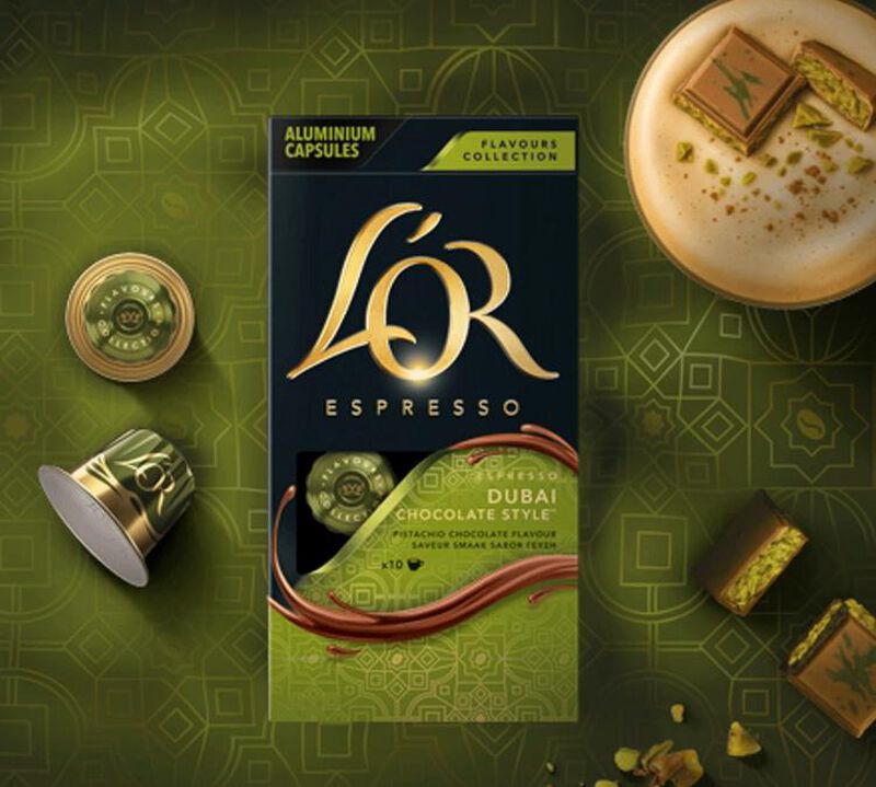 10 capsules compatibles Nespresso - Duba&iuml; Chocolate Style - L'Or Espresso image number 1