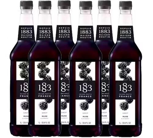 Sirop M&ucirc;re - Bouteille plastique - 6 x 1L - 1883 ROUTIN