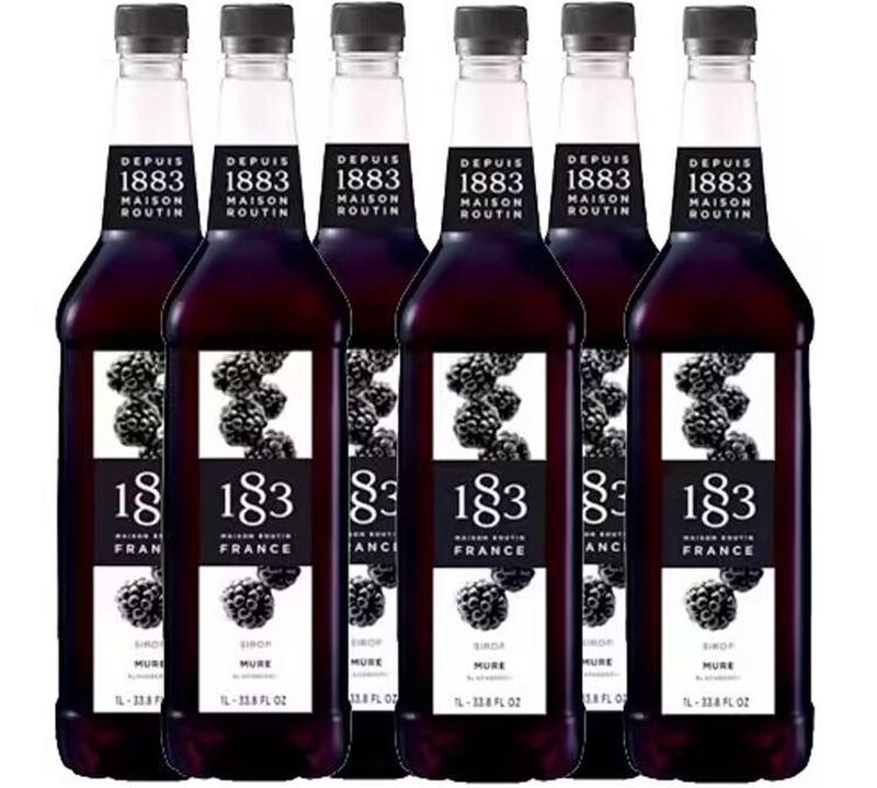 Sirop M&ucirc;re - Bouteille plastique - 6 x 1L - 1883 ROUTIN image number 0