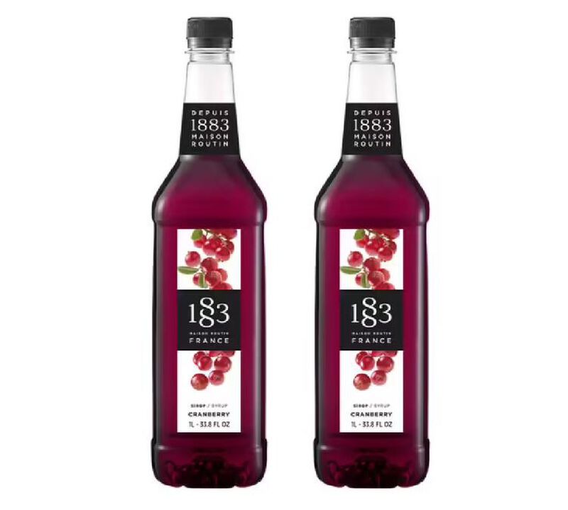 Sirop 1883 Routin Cranberry - Bouteille plastique - 2 x 1 L image number 0
