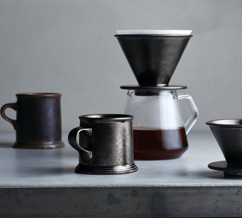 Black 2-cup Kinto Dripper SCS-S01 image number 2