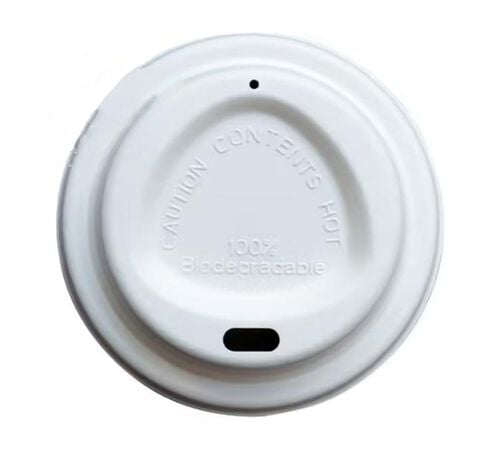 1000 couvercles en papier-carton compostables pour gobelets 35 cl