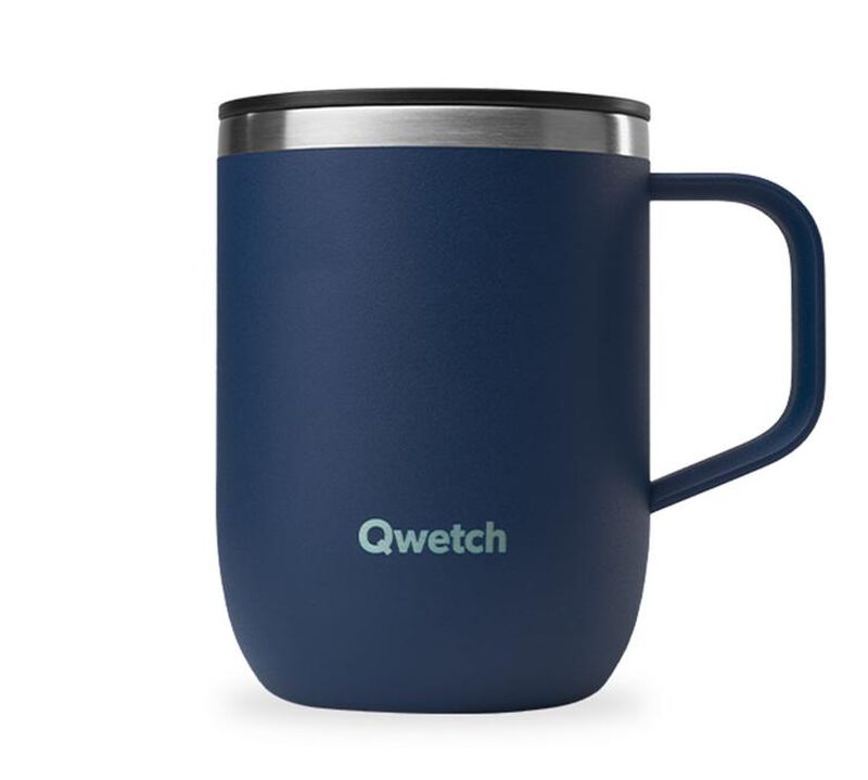 Mug isotherme inox matt Bleu nuit - 35 cl - QWETCH image number 0