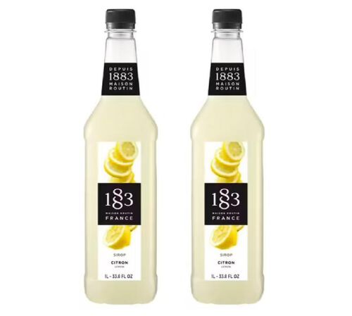 Sirop 1883 Routin Citron - Bouteille Plastique - 2 x 1 L