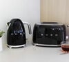 Set Petit-D&eacute;jeuner Grille-Pain TSF01BLEU et Bouilloire KLF03BLEU Noir - SMEG image number 3