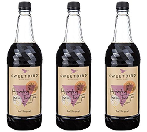 Lot de 3 Sirops Th&eacute; glac&eacute; fruit de la passion et citron 3 x 1L - SWEETBIRD