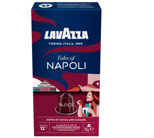 10 Nespresso* Original Compatible Capsules Tales Of Napoli &ndash; LAVAZZA