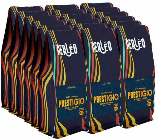 18 x 230g Caf&eacute; moulu Prestigio - PERL&Eacute;O
