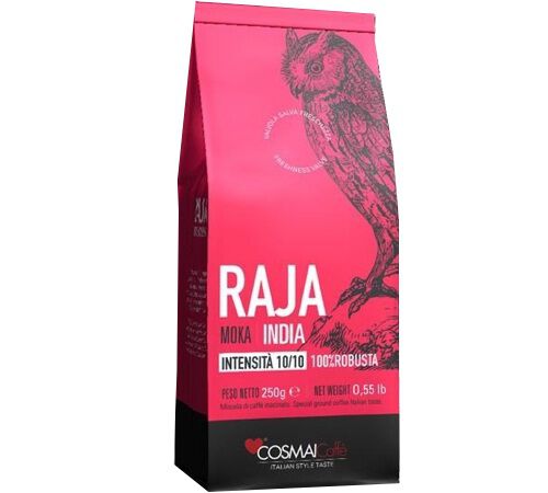 Cosmai Caff&egrave; - Caff&egrave; macinato - India Raja 100% robusta 250 g