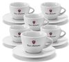 Lot de 6 Tasses et sous tasses blanches Tonino Lamborghini image number 0