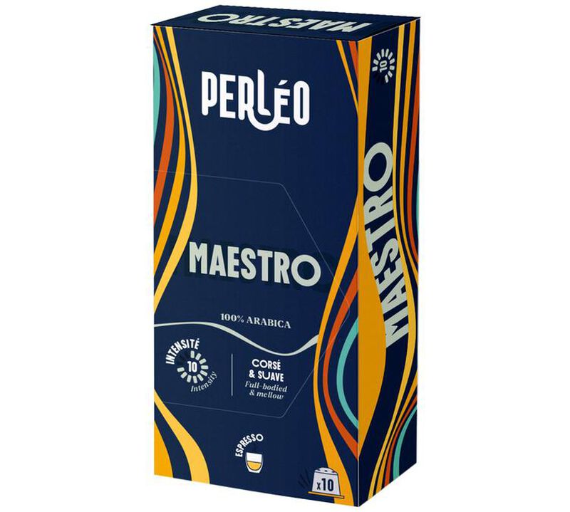 Perl&eacute;o Nespresso* Original Compatible Capsules Maestro x 10 image number 0