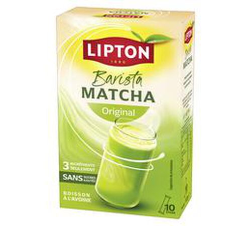 Barista Matcha original avoine - Th&eacute; instantan&eacute; - 10 sticks  - LIPTON image number 1