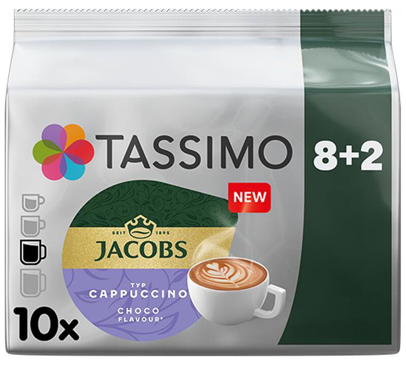 Tassimo Pods Jacobs Cappuccino Choco x 8+2 image number 0