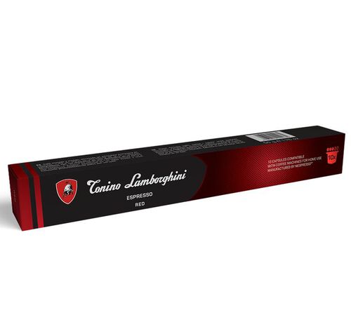 10 capsules compatibles Nespresso* Original Espresso Red - TONINO LAMBORGHINI