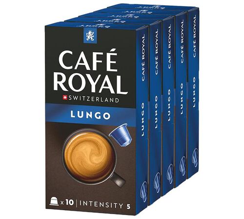 50 Nespresso* Original Compatible Capsules Lungo &ndash; CAFE ROYAL