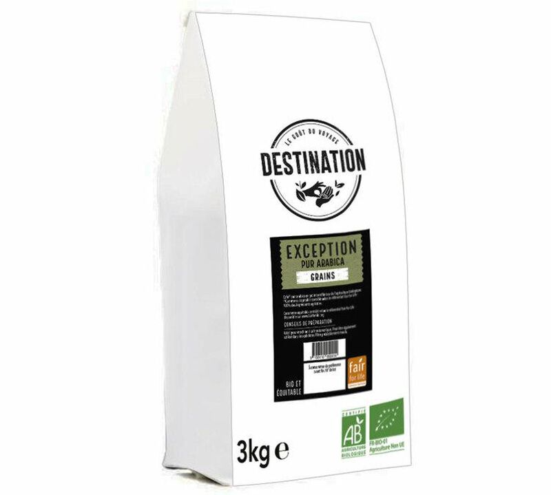3 kg - Caf&eacute; grain Exception - Bio & Equitable - DESTINATION image number 0