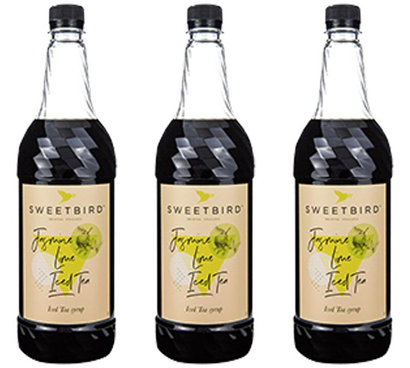 Lot de 3 Sirops Th&eacute; glac&eacute; jasmin et citron 3 x 1L - SWEETBIRD image number 0