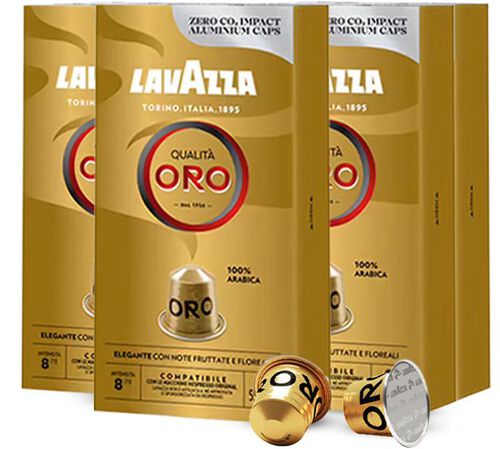 50 Nespresso* Original Compatible Capsules Espresso Qualita Oro &ndash; LAVAZZA