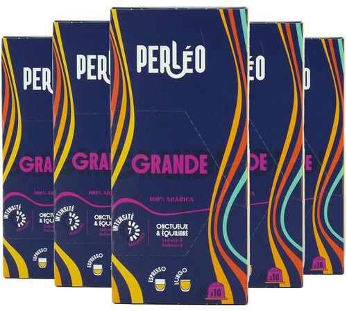 50 capsules compatibles Nespresso* Original Grande - PERL&Eacute;O